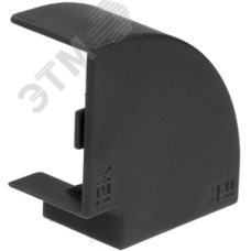 ELECOR Поворот 90град КМП 15х10 черный (4шт/компл)
