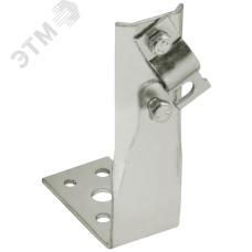 Держатель проводника круглого 6-10 мм винтовой угловой h 150 мм нержавеющая сталь