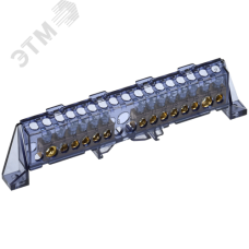 TEKFOR Шина N ноль в комбинированном DIN-изоляторе Стойка 8х12-(6+8)-Ч IEK