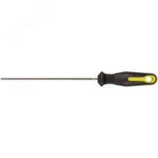 Напильник для заточки цепей бензопил круглый, с прорезиненной ручкой 200x4.0 мм