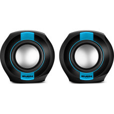 SVEN 150, чёрный-синий, USB, акустическая система 2.0, мощность 2x2,5 Вт(RMS)