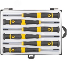 Отвертки для точных работ CrV, 6 шт., PH/SL, пластиковый кейс