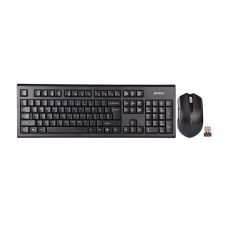 Клавиатура + мышь A4Tech 3000NS клав:черный мышь:черный USB беспроводная Multimedia
