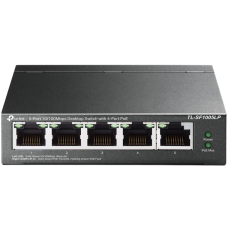 Коммутатор/ 5-port 10/100 Mbps unmanaged switch with 4 PoE ports, metal case, desktop installation, PoE budget-41w