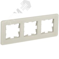 BRITE Рамка 3 поста РУ-3-2-Бр стекло песчаный RE IEK