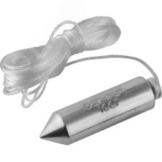 Отвес ''Мастер'' строительный со шнуром, в пластиковом контейнере,100 г