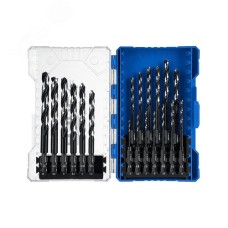 Набор сверл по металлу для винтовёртов и шуруповертов IMPACT READY, НЕХ-1/4"", 19 шт