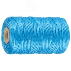 Шпагат многоцелевой полипропиленовый, синий, d=1,8 мм, 110 м, 50 кгс, 1,2 ктекс