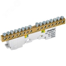 TEKFOR Шина PE земля неизолированная на универсальном держателе 6х9-16-Ж IEK