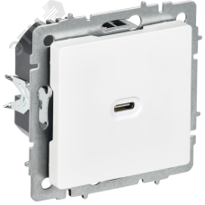 BRITE Розетка USB C 65Вт высокоскоростная зарядка РЮ12-1-БрАБ арктический белый IEK