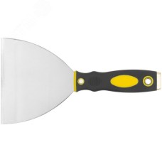 Шпатель для удаления ржавчины Профи, толщ. лезвия 1 мм, двухкомп.ручка с метал.бойком 5'' (125 мм)