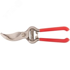 Секатор ''Стандарт'', режущие кромки внахлест, цельнокованый, ПВХ покрытие ручек 200 мм