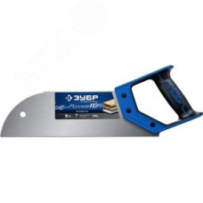 Ножовка для фанеры (пила) ''МОЛНИЯ 11'' 325 мм, 11 TPI, прямой мелкий зуб, для запила внутри заготовки, импульсная закалка каждого зуба