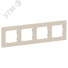 FLITE CLASSIC Рамка 4-местная РУ-4-К-ФлЛ льняной IEK