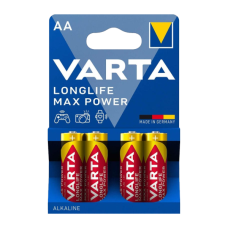 Батарейка AA/ Батарейка Varta LONGLIFE MAX POWER (MAX TECH) LR6 AA BL4 Alkaline 1.5V (4706) (4/80/400) (4 шт.)