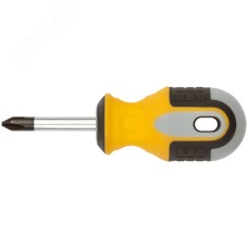 Отвертка ''Старт'', CrV сталь, прорезиненная ручка 6х38 мм РН2