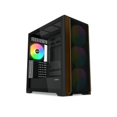 Корпус ПК без блока питания/ Case SAMA Z60 Black, Midi-Tower, TG, 4x140mm ARGB, 2xUSB 3.0 + 1xUSB 3.1 Type-C, E-ATX, ATX, mATX, mITX Black