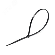 Кабельные стяжки, КС-Ч1, 1.8 x 100 мм, нейлон РА66, 100 шт, черные