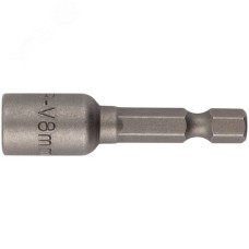 Насадка для шурупов и болтов с 6-грголовкой Профи d=8 мм, L=48 мм
