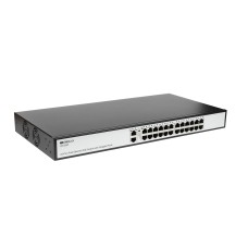 Коммутатор/ Unmanaged Switch 24x100Base-TX PoE, 2x1000Base-T, PoE Budget 285W, Long-range PoE up to 250m, 19" w/brackets