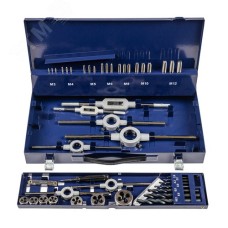 Набор резьбонарезного инструмента 15S HSS, 44 предмета, M3-M4-M5-M6-M8-M10-M12