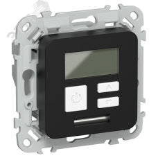 FLITE Термостат электронный с дисплеем 16А Т-ФлЧ черный IEK