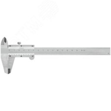 Штангенциркуль металлический хромированный 150 мм/ 0,02 мм (пластиковый кейс)