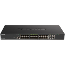 Коммутатор/ DXS-1210-28S Smart L2+ Switch 24x10GBase-X SFP+, 4x10GBase-T, CLI, RJ45 Console