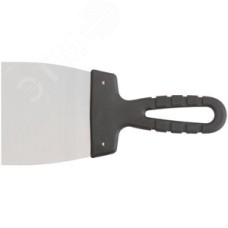 Шпатель, лезвие нержавеющая сталь, пластиковая ручка 100 мм