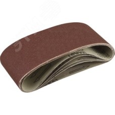 Лента шлифовальная 75х457 мм, P180, СТАНДАРТ, для ЛШМ, 5 шт.
