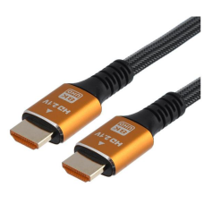 Кабель/ Кабель GoPower Ultra High Speed HDMI (m)-HDMI (m) 2.0м нейлон ver.2.1 8K 60Hz серый в пакете (1/150)