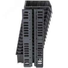 Набор Лотков для крепежа (15 шт. лотков 150х95х70 мм + 4 шт. планок), черные