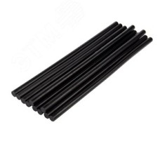Стержни клеевые d-7мм, 200 мм, черные, 10 шт