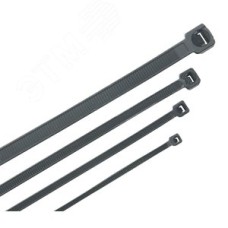 Хомут морозостойкий Хкм 2.5х100мм черный (100шт)