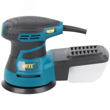 Шлифмашина эксцентриковая 350 Вт, 3000-13000 об/мин, 125 мм, липучка, пластик. контейнер, 1,5 кг, коробка