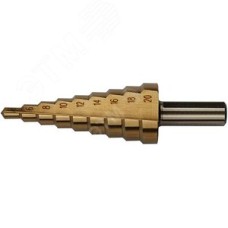 Сверло ступенчатое HSS по металлу, 13 ступеней, 6-30 мм