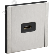 FORTE&PIANO Розетка HDMI FP740M металл никель IEK