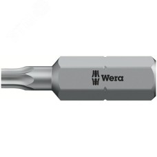 Бита 867/1 Z TORX BO с отверстием под штифт вязкая твердость хвостовик 1/4 C 6.3 TX 15X25 мм