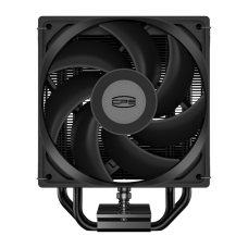 Кулер для процессора/ CPU Cooler PCCooler RT400 Digital BK (230W, 4-pin PWM, LED temp., 152mm, Al/Cu, 4x6mm, 1x120mm, 73.32CFM, 34.9dBA, 2200RPM, S: 1851/1700/1200/115X, AM5/AM4, black)