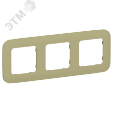 FLITE ARTISTIC Рамка 3-местная РУ-3-А-ФлО оливковый IEK