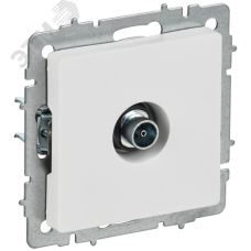 BRITE Розетка TV оконечная РТВ11-0-БрАБ арктический белый IEK