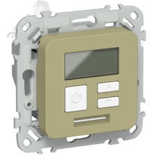 FLITE Термостат электронный с дисплеем 16А Т-ФлО оливковый IEK