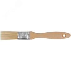 Кисть флейцевая ''Профи'', натур.светлая щетина, деревянная ручка 1'' (25 мм)
