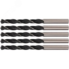 Сверла по металлу HSS черненые 8.0x117 мм (5 шт)