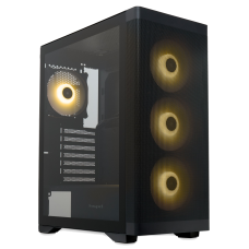 Корпус без блока питания/ Case HSPD M520, Mesh Mid Tower, Black, slide TG, 0.45 SPCC, 4x120mm ARGB (M11-120) ATX, mATX, mITX 160/330/184mm 2x2.5", -, 7xPCI 2xUSB-A 3.0, 1xUSB-A 1.0 390x200x449mm