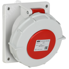 Розетка встраиваемая ССИ-4242 32А-6ч/380В 3P+PE IP67 IEK