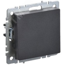 BRITE Выключатель одноклавишный 10А ВС10-1-0-БрЧ черный