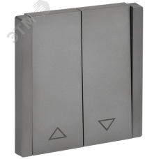 FORTE&PIANO Выключатель жалюзи 10А FP511 сталь IEK