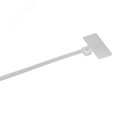 Хомут P6.6 маркерный белый 2.5х110мм 100шт/упак IEK