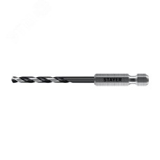 Сверло по металлу для винтовёртов и шуруповертов IMPACT READY, НЕХ-1/4"", d 3.2 х 89 мм